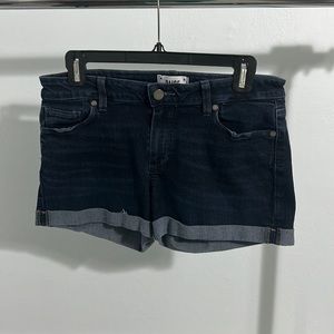 Sz 29 Paige dark denim shorts.